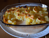 Gratin de pommes de terre et échalotes au lait de coco