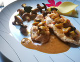 Escalopes de dinde sauce Madère Cruz & girolles