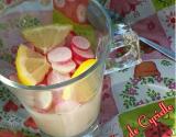 Verrine de crème légère aux radis