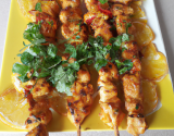 Brochettes de poulet aux épices du soleil