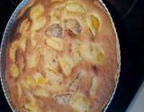 Tarte aux pêches sur crème d'amandes