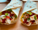 Wraps au crabe et au chèvre