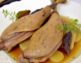 Confit de canard en bouillon aux saveurs de vanille