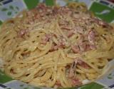 Pâtes à la carbonara et herbes de Provence