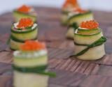 Makis de courgettes Philadelphia saumon fumé