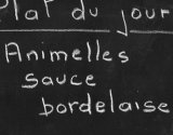 Animelles sauce bordelaise