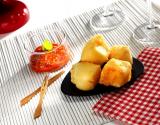 Croquettes de Brie Le Rustique au chutney de tomates cerises