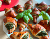 Pour l'apéro, c'est croissants au pesto rosso