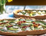 Tarte fine aux anchois, ricotta et légumes