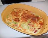 Gratin de courgettes et lardons