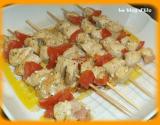 Brochettes de dindes marinées aux épices