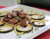 Courgettes au merguez