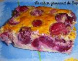 Clafoutis cerises, noisette, vanille