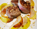 Tournedos aux poires tapées