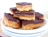 Millionnaire's shortbread sablés au caramel et chocolat