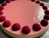 Bavarois framboise - passion, biscuit spéculooos