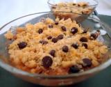 Crumble aux fruits et au chocolat maison