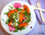 Salade de kaki Persimon, fenouil et betterave à la grenade