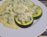 Courgettes à la crème de parmesan