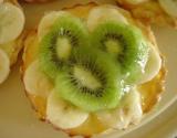 Tartelettes banane,et kiwi à la crème d'amande