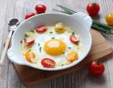 Œufs au plat au four aux tomates cerise et parmesan