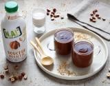 Petits pots de crème chocolat et Boisson Végétale Douceur Noisette