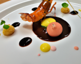 Langoustine et chocolat amer