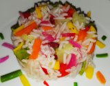 Salade de riz colorée