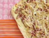 Tarte flambée traditionnelle alsacienne