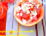 Pamplemousse à la cannelle et aux amandes effilées