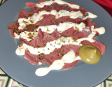 Carpaccio de bœuf et sa mayonnaise maison