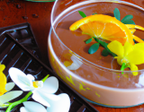 Mousse au chocolat au lait et fleur d'oranger