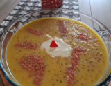 Velouté de lentilles au surimi