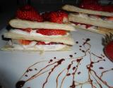 Mille-feuille gourmand aux fraises