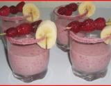 Smoothies aux framboises et à la banane