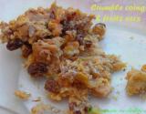 Crumble aux coings et aux noix