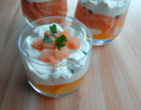 Verrine au saumon et ricotta