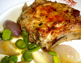 Côtes de veau grillée au thym