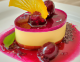 Bavarois cassis et jus de citron