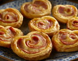 Palmiers au jambon