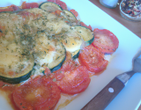 Gratin de courgettes tomate et Mozza