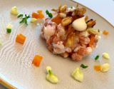 Tartare de langoustines, noisettes et granny smith