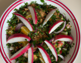 Salade tunisienne et sa vinaigrette