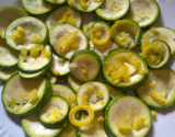 Courgettes citronnées