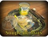 Soupe de maïs et croquette de foie gras