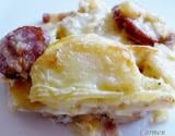 Tartiflette à la saucisse de Montbeliard