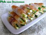 Bâtonnets de courgettes croustillants au parseman & au jambon cru