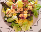 Salade landaise au saint marcellin