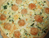 Tarte aux boulettes de thon et courgettes