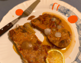 Escalopes de veau flambee au cidre